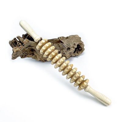 L 44cm Anti-cellulite Massage à l'aide de rouleaux en bois pour la relaxation musculaire et le soulagement de la douleur