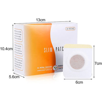 Fonction de massage 30pcs Tissu non tissé brûleur de graisse Perte de poids Détox Slim Patch pour le nombril Autocollant produits minceur soins du corps