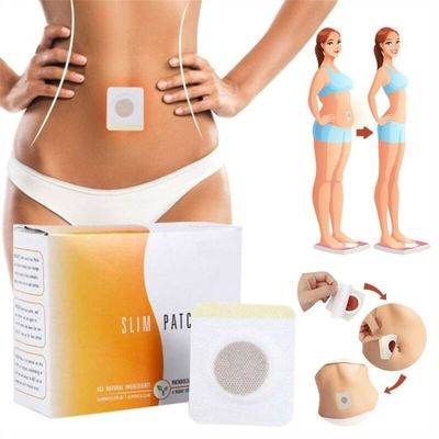 Fonction de massage 30pcs Tissu non tissé brûleur de graisse Perte de poids Détox Slim Patch pour le nombril Autocollant produits minceur soins du corps