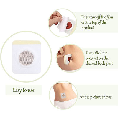 Fonction de massage 30pcs Tissu non tissé brûleur de graisse Perte de poids Détox Slim Patch pour le nombril Autocollant produits minceur soins du corps