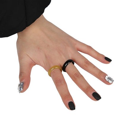 2024 Design Magic Jade Rings pour les femmes Jade couleur bagues pour les doigts Bonne chance cadeaux Autres