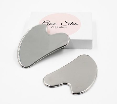 Goua Sha en acier inoxydable en métal Scraping Guasha Board Facial Spa Massage du corps Massage du méridien Soins de la peau outil de salon de beauté