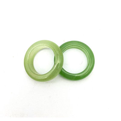 Décoration naturelle Jade Ring Gemstone Agate Vert Aventurine Turquoise Topaz Jade Portable Anneaux etc Thème Feng Shui