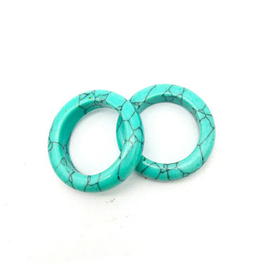 Décoration naturelle Jade Ring Gemstone Agate Vert Aventurine Turquoise Topaz Jade Portable Anneaux etc Thème Feng Shui