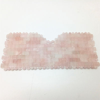 Masque facial rose au quartz pour le massage du visage et des yeux