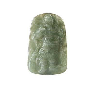 2024 Jadeite Guan Yin Pendentif de la Miséricorde Bouddhisme Troupes courageuses Collier de mode bijoux pour femme gravure type de sculpture