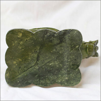 Caractéristique régionale Statue de tortue de dragon en pierre de jade verte avec acceptation OEM ODM