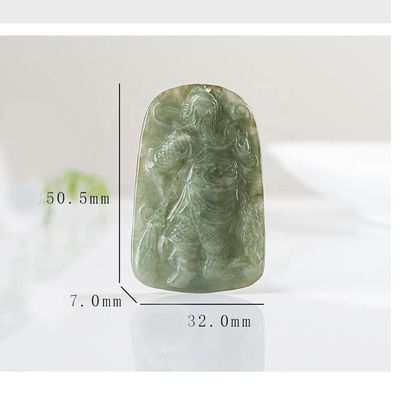 2024 Jadeite Guan Yin Pendentif de la Miséricorde Bouddhisme Troupes courageuses Collier de mode bijoux pour femme gravure type de sculpture
