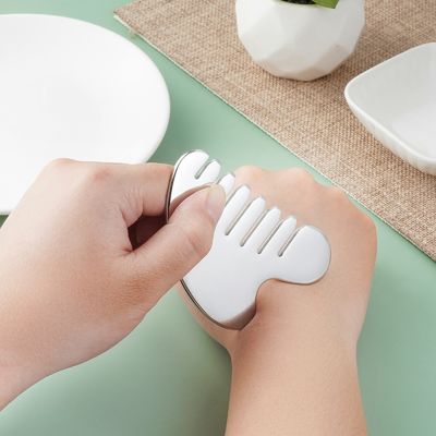 Masseur de tête en acier inoxydable Gua Sha Stone pour les outils de massage corporel et le salon de beauté de la santé des cheveux