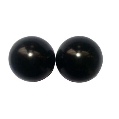 50 mm sculpté Natural Black Bian Stone Hand Ball Massage Sphère de cristal de guérison lisse pour le massage et la guérison du corps