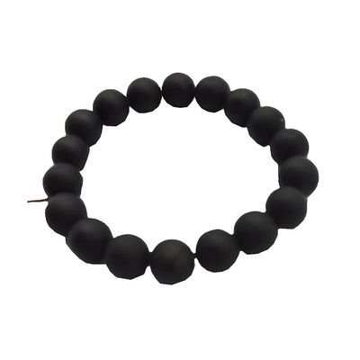 Art Collectible Natural 10mm Black Bian Perles de pierre Bracelets pour hommes et femmes