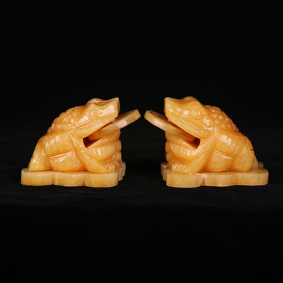 Type de gravure personnalisé Feng Shui Frog d'argent pour la décoration des fêtes cadeau