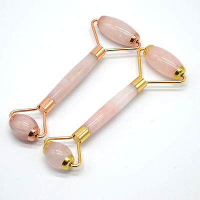 Santé et beauté Rose Quartz Jade Guasha Roller de massage anti-rides Jade Roller Gua Sha pour améliorer la routine de soins de la peau