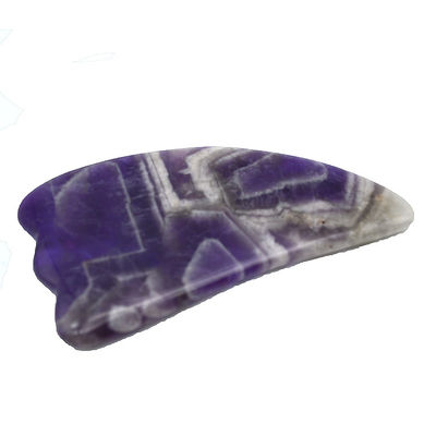 9.5*5.5cm pierre naturelle Gua Sha Outil Rose Quartz / Améthyste / Jade Blanc Outil de massage pour le massage du corps