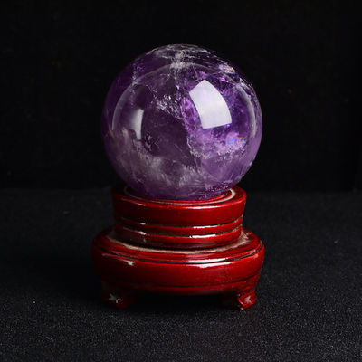 3-5/Appect Natural Améthyste Ball Fengshui Décoration Sphère de pierre précieuse pour la décoration de la maison et du bureau