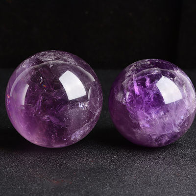 3-5/Appect Natural Améthyste Ball Fengshui Décoration Sphère de pierre précieuse pour la décoration de la maison et du bureau