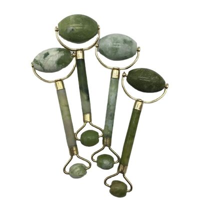 Massage Jade Gua Sha Roller de glace pour le visage pierre naturelle Xiuyan Jade Guasha Roller