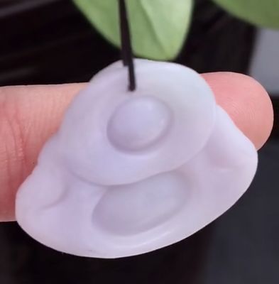 Verte Portable Naturel Birmanie Pourpre Jade Taillée Jade Riant Bouddha Pendentif Pour Les Femmes Et Les Enfants Couleur Naturelle