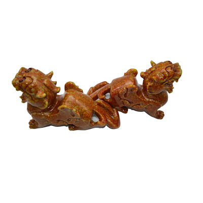 Pixiu en jade naturel sculpté sur mesure pour le bureau Feng Shui à un prix abordable