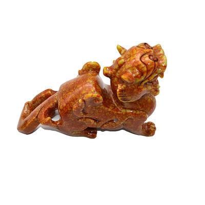 Pixiu en jade naturel sculpté sur mesure pour le bureau Feng Shui à un prix abordable