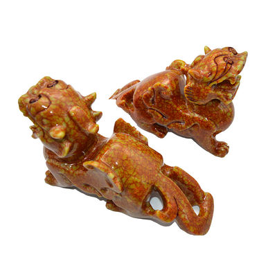 Pixiu en jade naturel sculpté sur mesure pour le bureau Feng Shui à un prix abordable