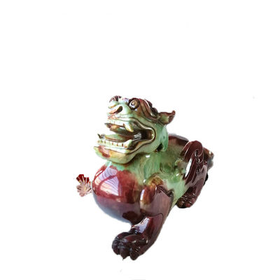 Statue de Pixiu sculptée en jade naturel, parfaite pour décorer votre maison.