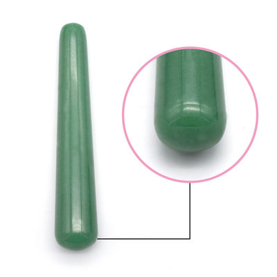 Masseurs à rouleaux de visage en jade vert pour le visage, le cou et les yeux