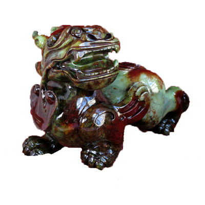 Statue de sculpture Pixiu en cristal de quartz personnalisé pour le Feng Shui OEM / ODM accepté