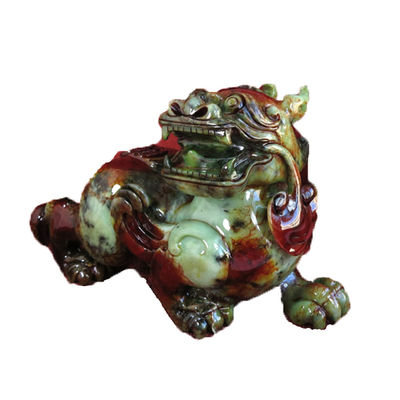 Statue de sculpture Pixiu en cristal de quartz personnalisé pour le Feng Shui OEM / ODM accepté