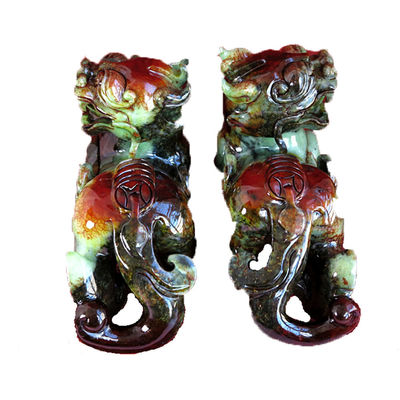 Statue de sculpture Pixiu en cristal de quartz personnalisé pour le Feng Shui OEM / ODM accepté