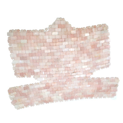 Accueil Exercice SPA Masque naturel rose cou de jade coupe de poitrine rose quartz jade refroidissement massage du sommeil thérapie pour la beauté