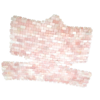 Accueil Exercice SPA Masque naturel rose cou de jade coupe de poitrine rose quartz jade refroidissement massage du sommeil thérapie pour la beauté