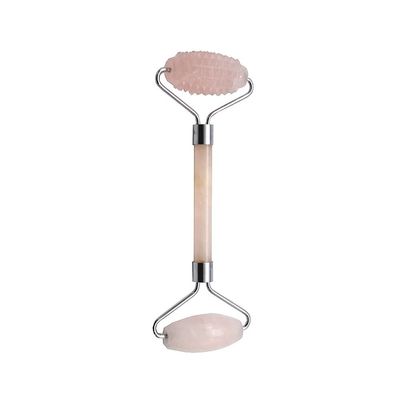 Rouleau de massage facial portable au quartz rose Gua Sha L'outil ultime pour les amateurs de pierres naturelles