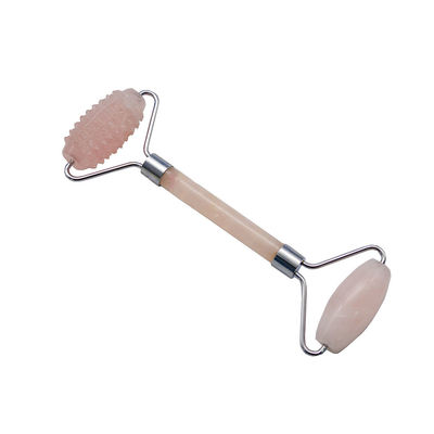 Rouleau de massage facial portable au quartz rose Gua Sha L'outil ultime pour les amateurs de pierres naturelles