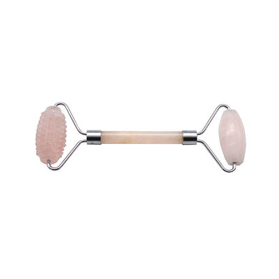 Rouleau de massage facial portable au quartz rose Gua Sha L'outil ultime pour les amateurs de pierres naturelles