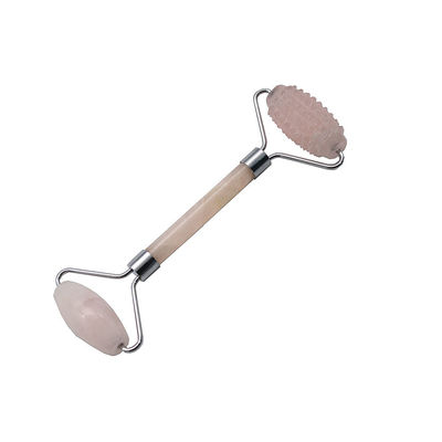 Rouleau de massage facial portable au quartz rose Gua Sha L'outil ultime pour les amateurs de pierres naturelles