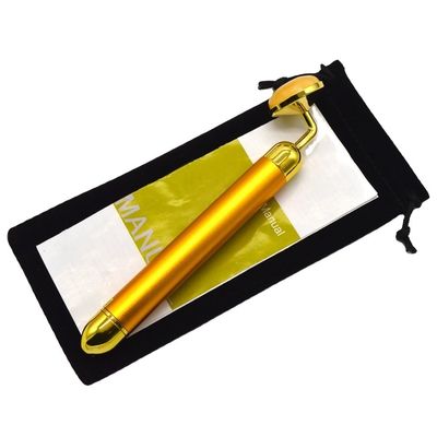 6 000 fois/min Frequence de massage 24K Gold Facial Beauty Bar Face and Eye Beauty Magic Wand Massager facial avec fonction