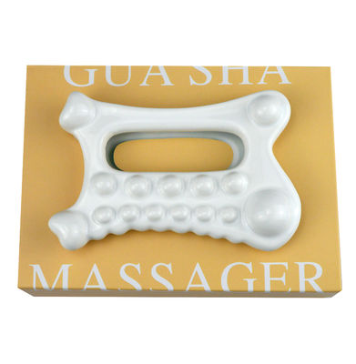 Logo personnalisé Disponibled Produit de beauté coréen Visage Peau Tête Scalpe Main Pieds Outil de soins de santé en céramique Massageur Guasha