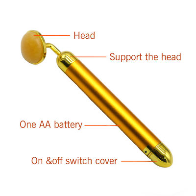 6 000 fois/min Frequence de massage 24K Gold Facial Beauty Bar Face and Eye Beauty Magic Wand Massager facial avec fonction