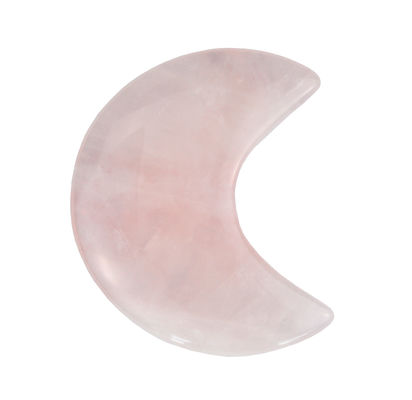 2024 Rose Quartz Mini Gua Sha Pierre Croissant Forme Guasha pierre Antique style d'imitation Convient pour le massage du visage