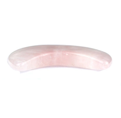 2024 Rose Quartz Mini Gua Sha Pierre Croissant Forme Guasha pierre Antique style d'imitation Convient pour le massage du visage