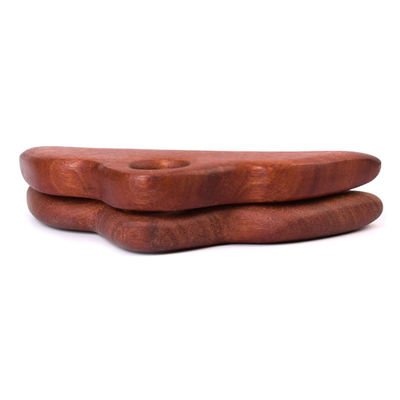 11.7*5.8cm Peigne de massage de soins du cuir chevelu en bois corps Acupoint Appuyez sur l'outil de massage Meridien Dredge Gua Sha Brosse de massage