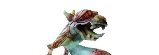 Jade Pixiu Dragon Animal Sculpture sculpture verte sculptée à la main pour la forme personnalisée