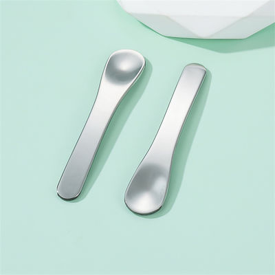 304 Cuillère de crème pour les yeux en acier inoxydable Mini spatules pour les yeux Massages pour soins de la peau des yeux