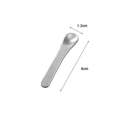 304 Cuillère de crème pour les yeux en acier inoxydable Mini spatules pour les yeux Massages pour soins de la peau des yeux