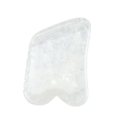 Tableau de massage en quartz clair, pierre naturelle, cristal Guasha, pierre de guérison, beauté faciale, corps, spa, outil pour le massage corporel