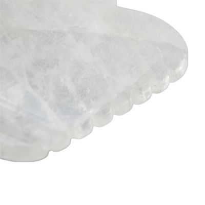 Tableau de massage en quartz clair, pierre naturelle, cristal Guasha, pierre de guérison, beauté faciale, corps, spa, outil pour le massage corporel