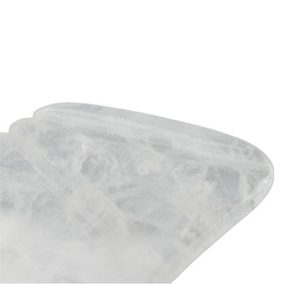 Tableau de massage en quartz clair, pierre naturelle, cristal Guasha, pierre de guérison, beauté faciale, corps, spa, outil pour le massage corporel