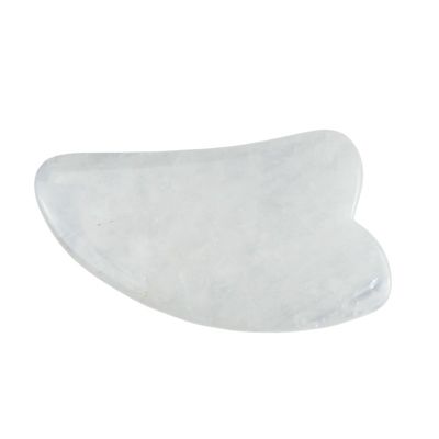 2024 Horn Shape Clear Quartz Gua Sha Scraping Massage Board L'équipement de massage corporel incontournable pour la santé et le bien-être