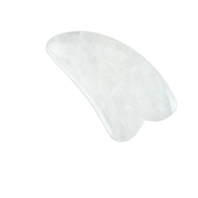 2024 Horn Shape Clear Quartz Gua Sha Scraping Massage Board L'équipement de massage corporel incontournable pour la santé et le bien-être